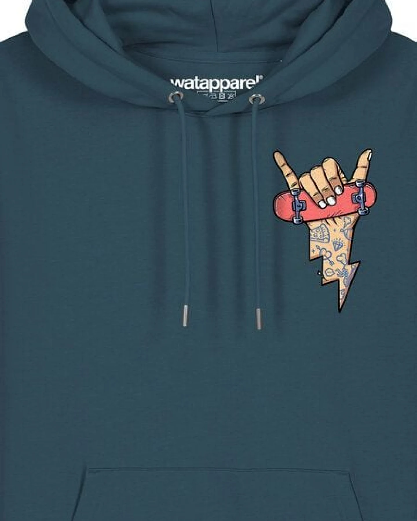 watapparel Hoodie Unisex Skateboard – Ansicht 3