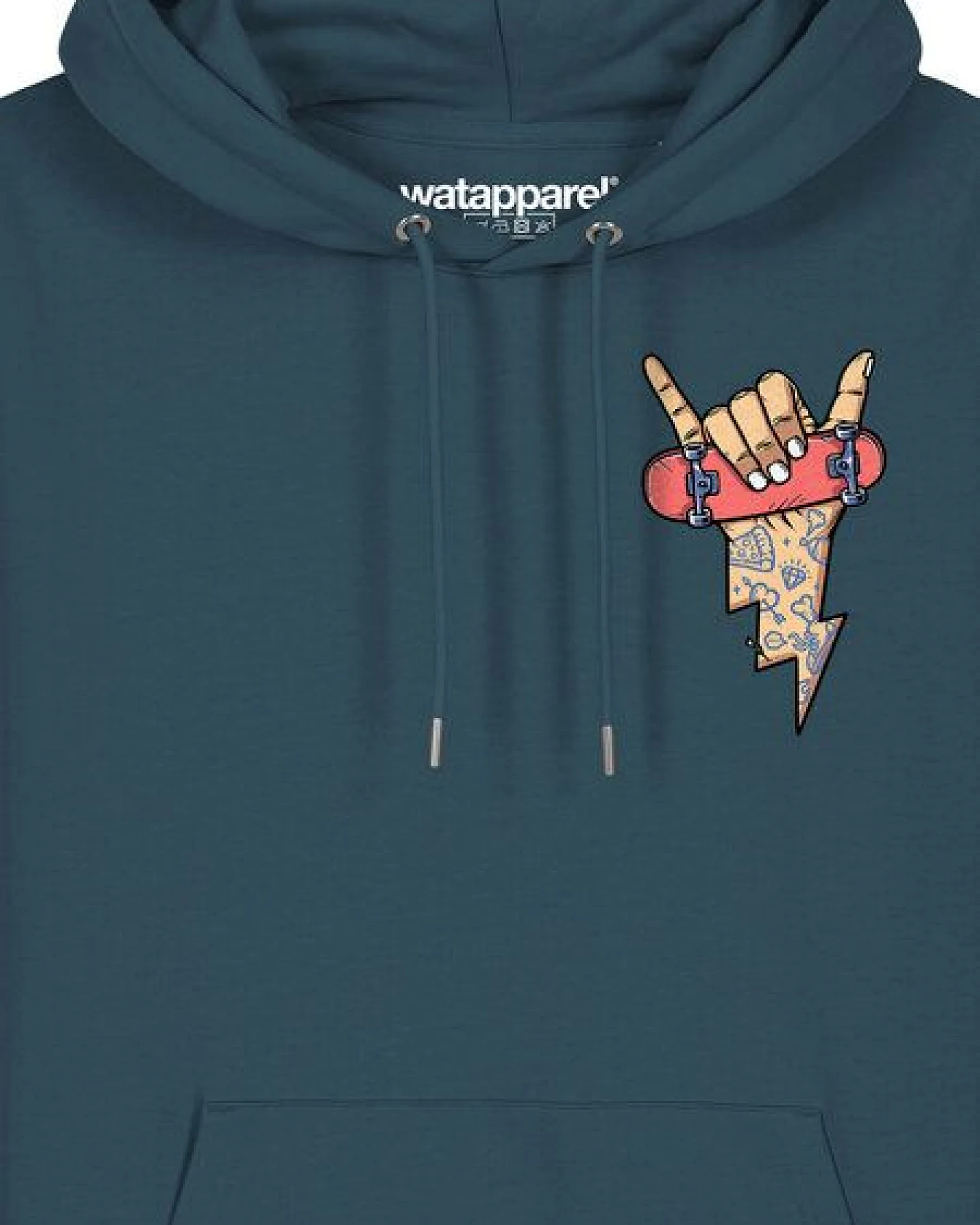 watapparel Hoodie Unisex Skateboard – Ansicht 3