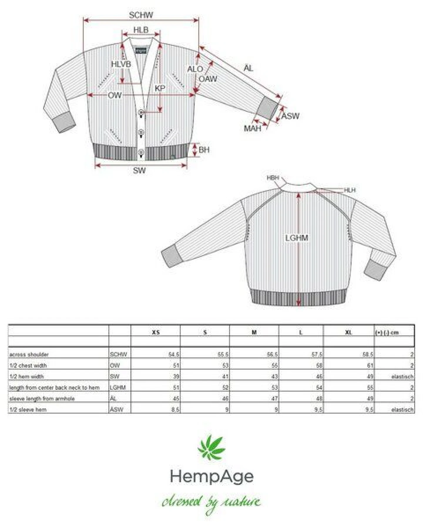 HempAge Zeitlose Strickjacke Hanf/Biobaumwolle – Ansicht 3