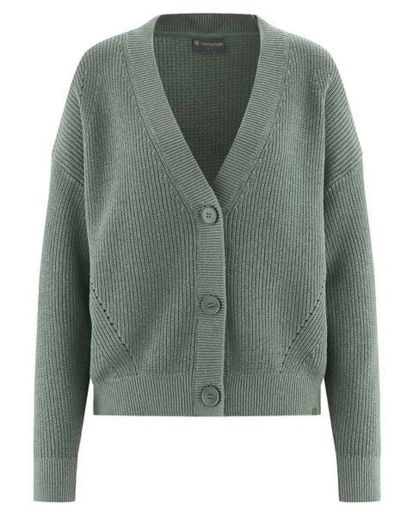 HempAge Zeitlose Strickjacke Hanf/Biobaumwolle – Ansicht 2