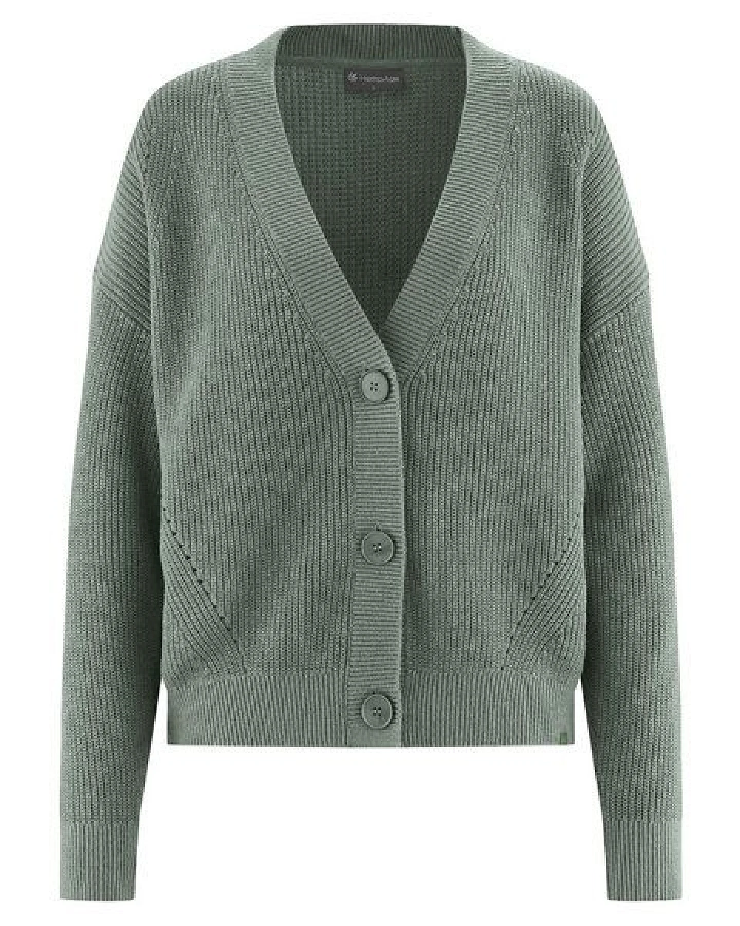 HempAge Zeitlose Strickjacke Hanf/Biobaumwolle – Ansicht 2