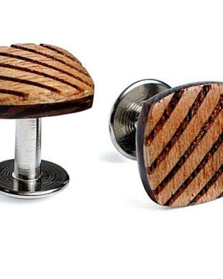 BeWooden Manschettenknöpfe "Sull" aus Holz