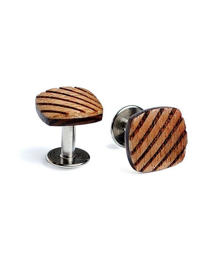 BeWooden Manschettenknöpfe "Sull" aus Holz