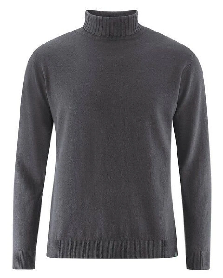 HempAge Feiner Rollkragenpullover Hanf/Biobaumwolle