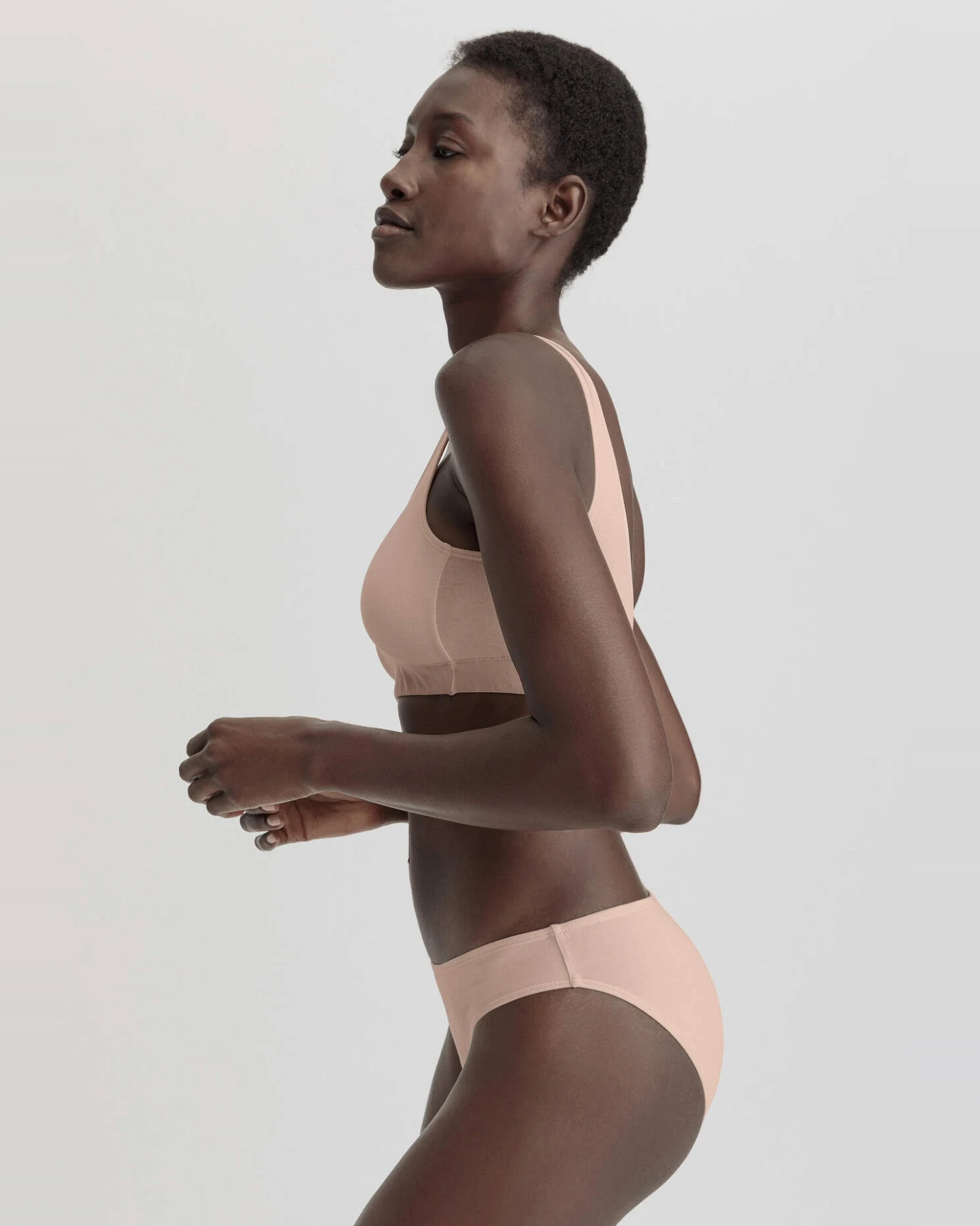 hessnatur Damen Slip Regular Cut im 3er-Pack COTTON FEEL aus Bio-Baumwolle - rosa - Größe 48 – Ansicht 2
