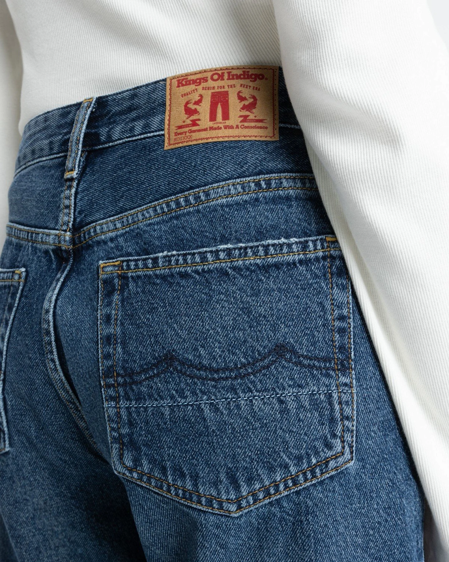 Jeans Caroline Cropped Zintare Dark Worn – Ansicht 4