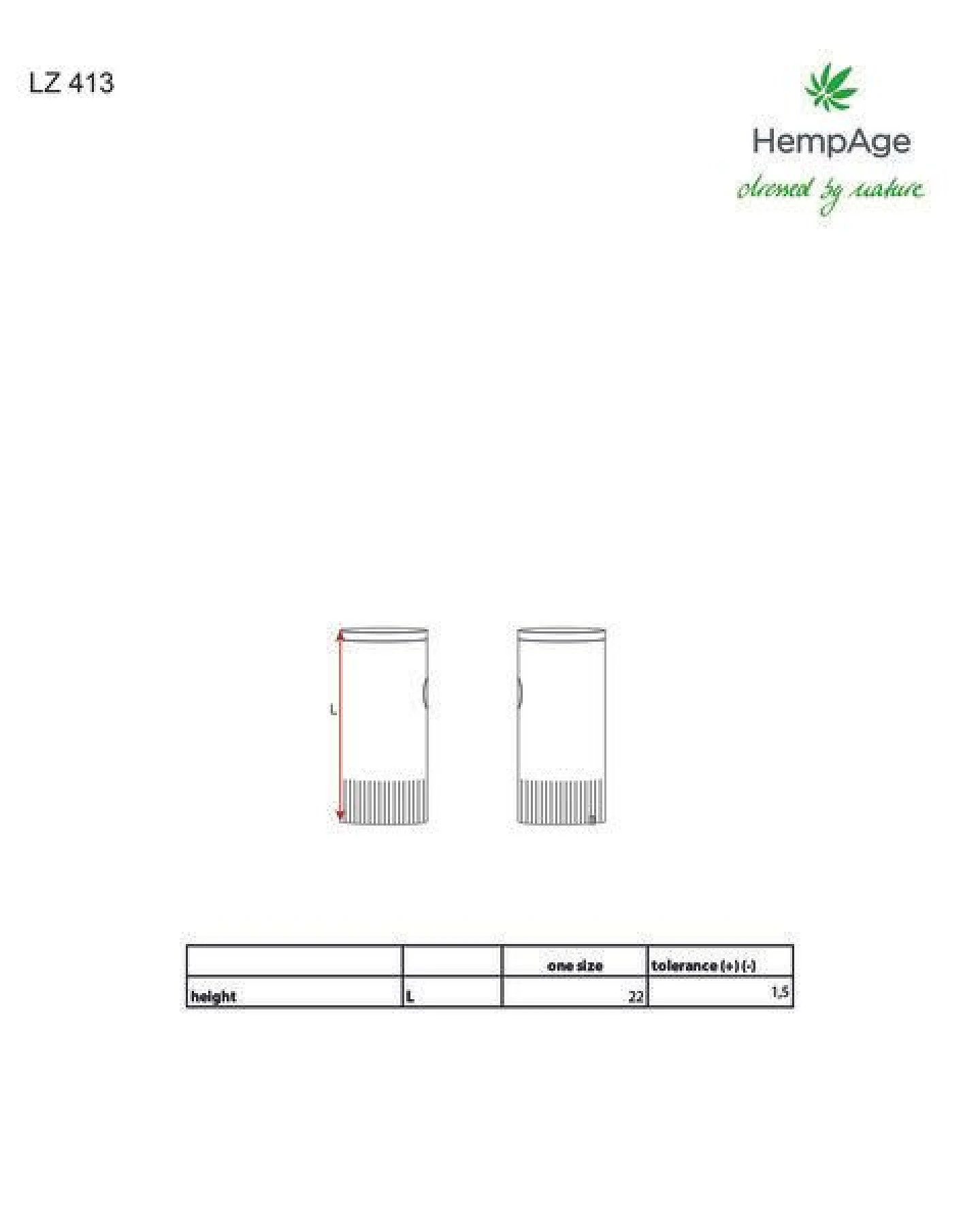 HempAge Wärmende Stulpen Hanf/Biobaumwolle – Ansicht 3
