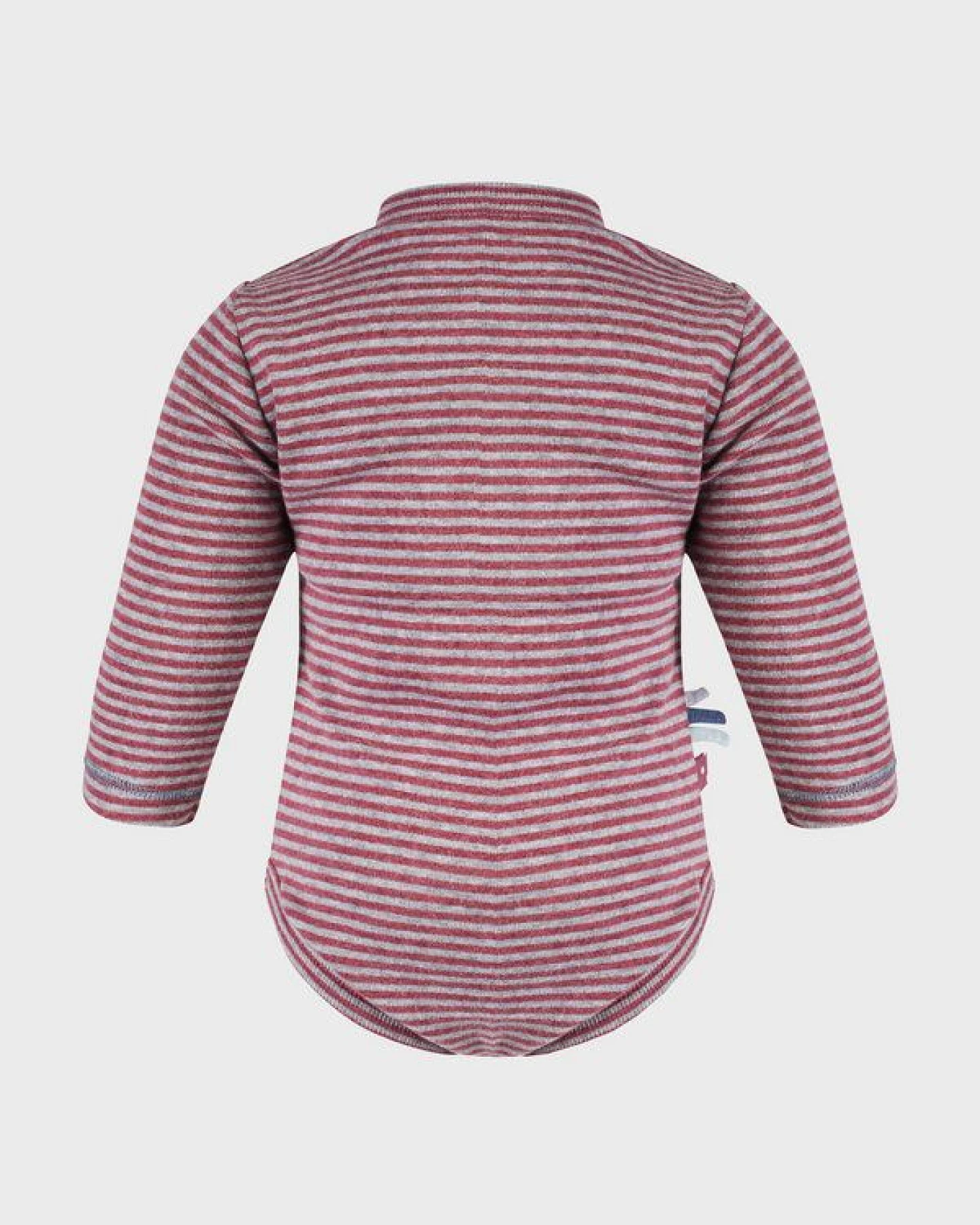 Baby Langarm Kimono Bodysuit, gestreift 'OrganicEra' aus Bio Baumwolle – Ansicht 4