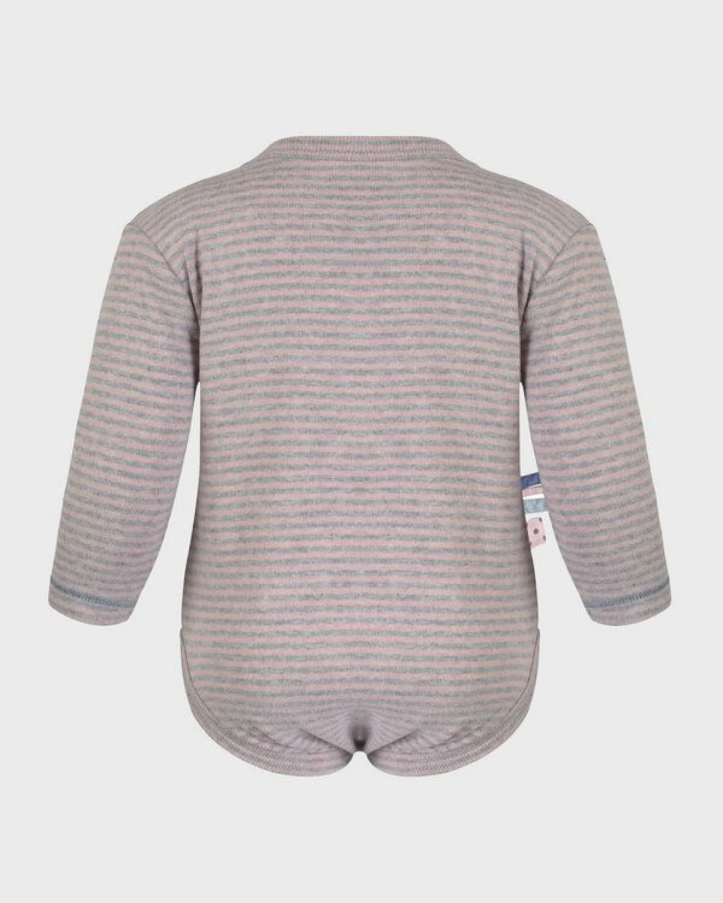 Baby Langarm Kimono Bodysuit, gestreift 'OrganicEra' aus Bio Baumwolle – Ansicht 4