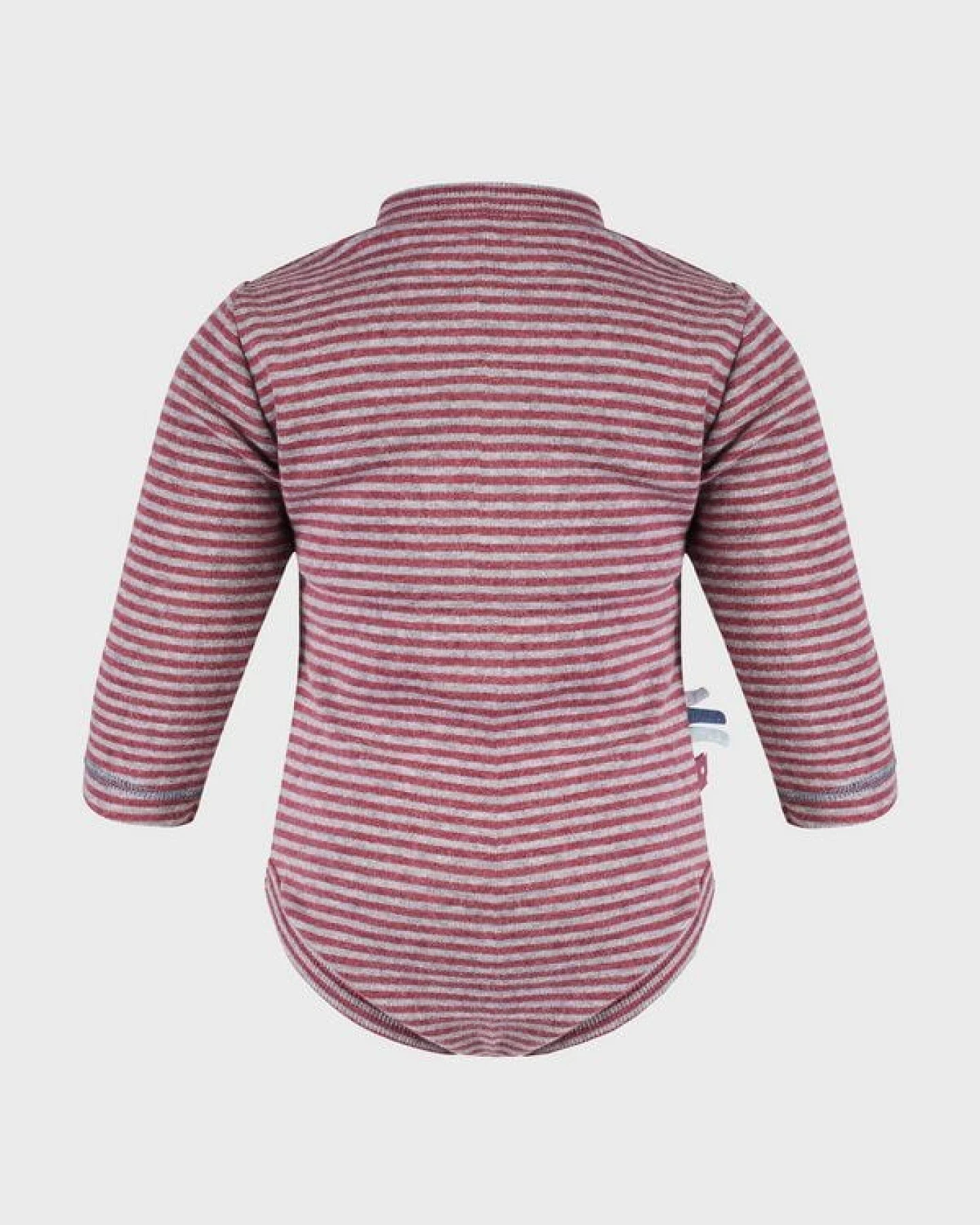 Baby Langarm Kimono Bodysuit, gestreift 'OrganicEra' aus Bio Baumwolle – Ansicht 4