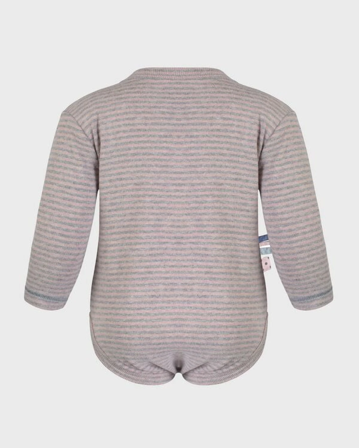 Baby Langarm Kimono Bodysuit, gestreift 'OrganicEra' aus Bio Baumwolle – Ansicht 4