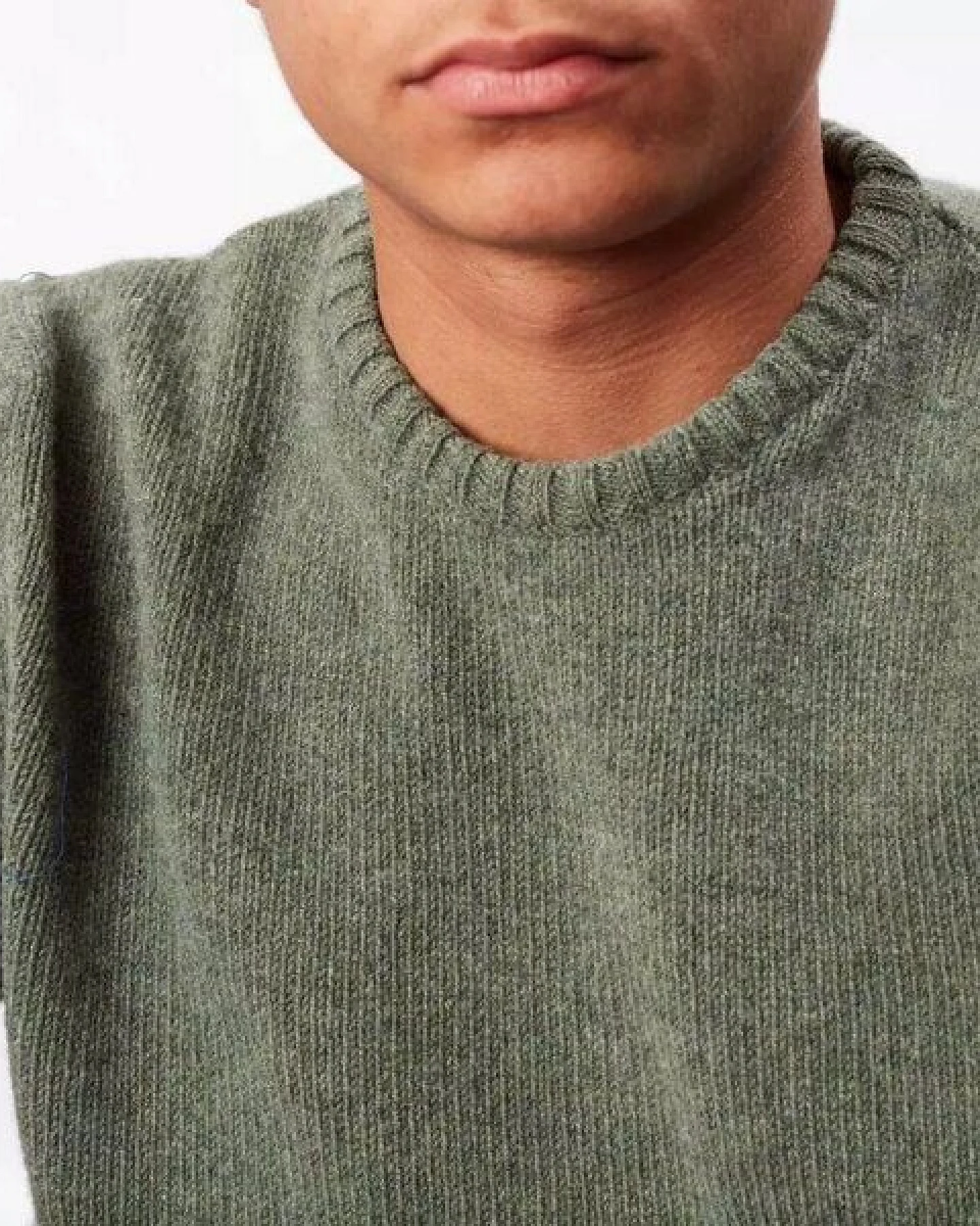 Osborne Knitwear Melierter Wollpullover – Ansicht 3
