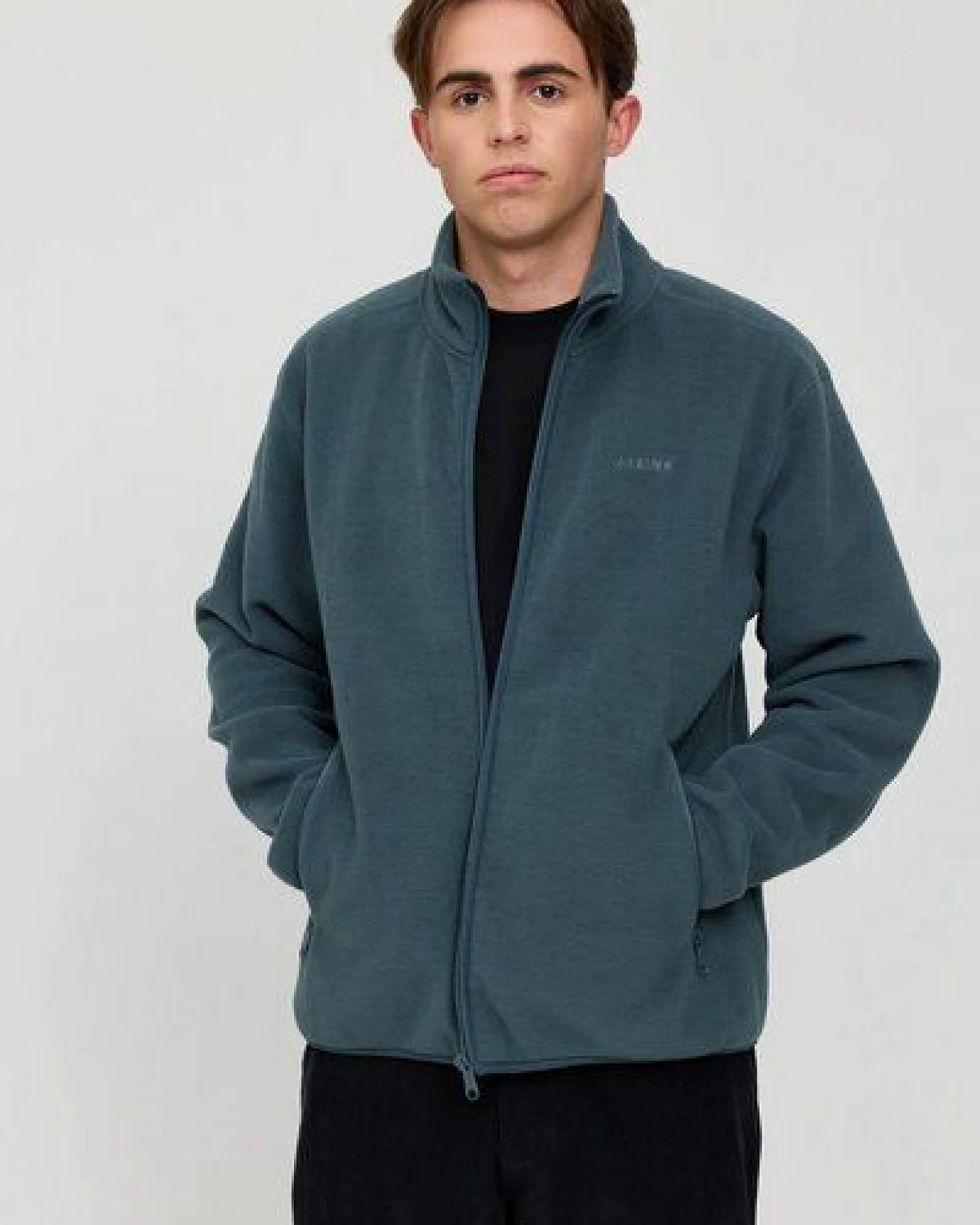 Mazine Hallock Herren Fleece Jacke aus recycling Polyester – Ansicht 3