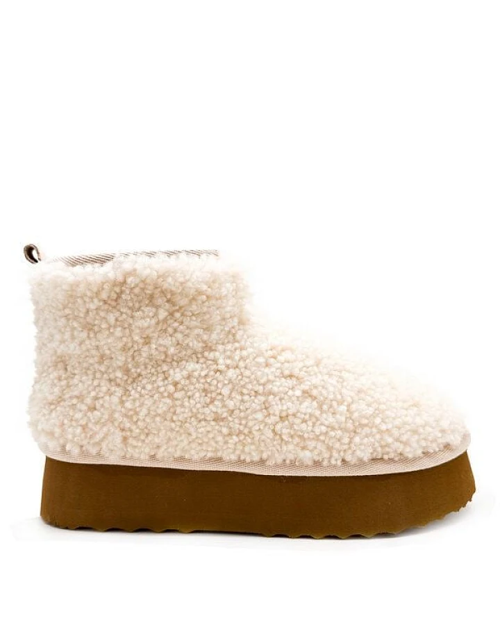 Stiefel aus Schaffell "thies 1856 ® Platform Shearling Shorty Boots"