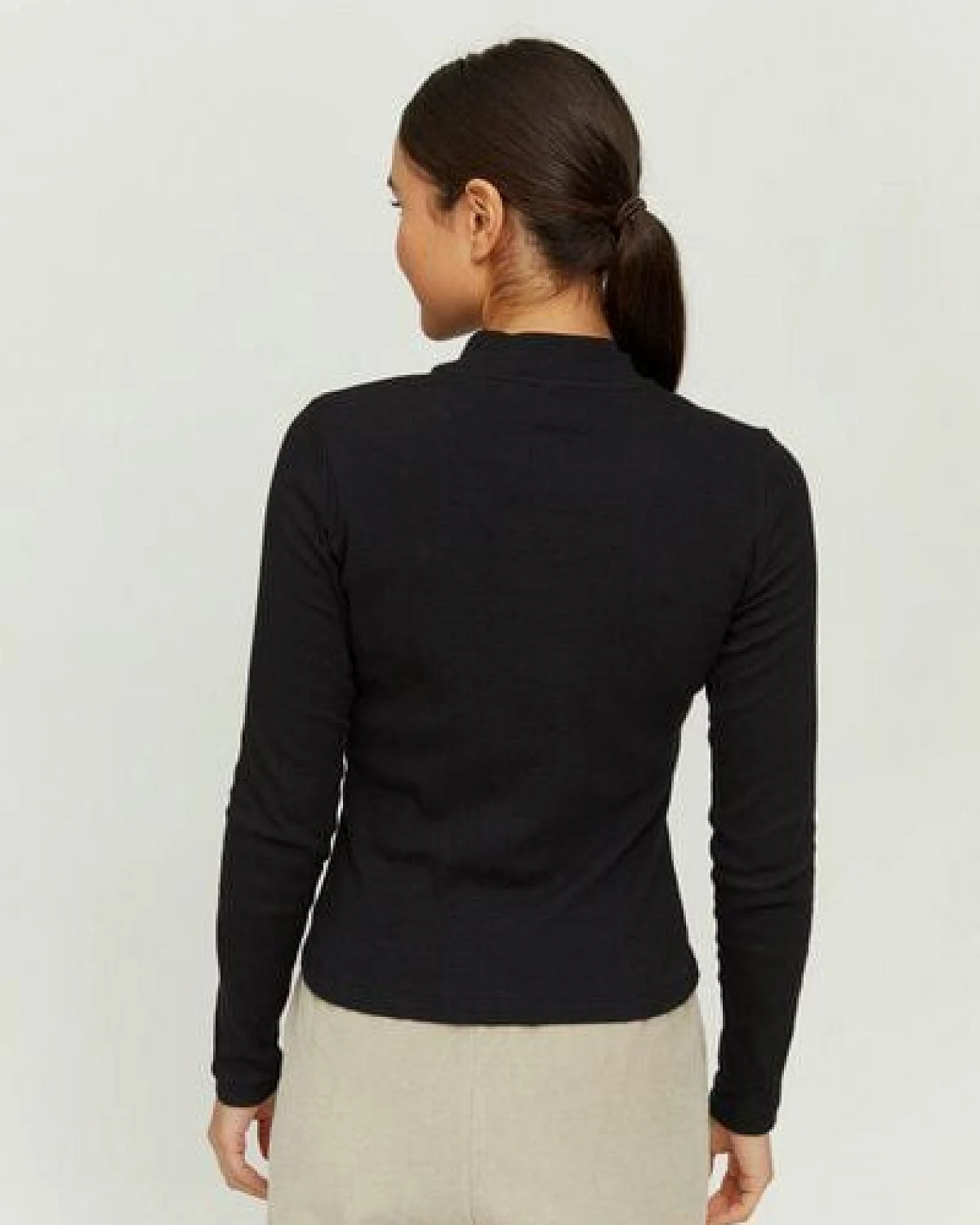 Mazine Longsleeve - Lillian Turtleneck - aus Bio-Baumwolle – Ansicht 2