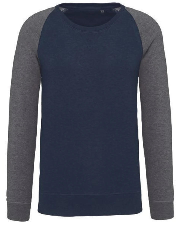 Navy- Melange Grau