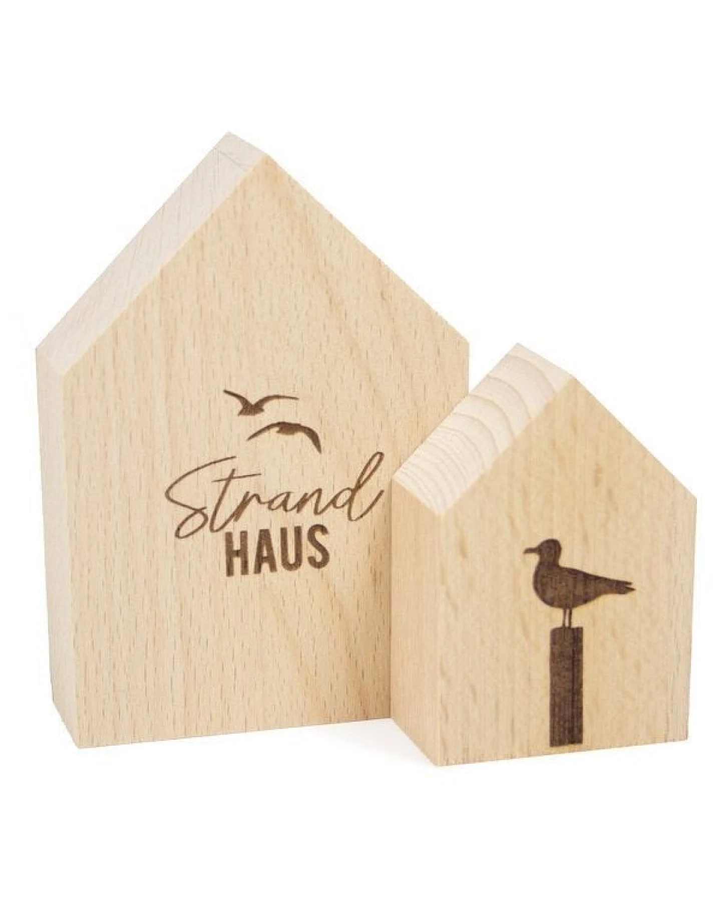 Bow & Hummingbird 2er Set Deko-Holzhäuschen Strandhaus – Ansicht 3