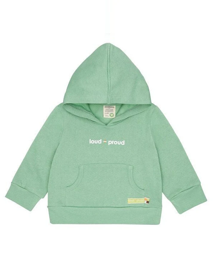 loud + proud Babys & Kinder Hoodie aus weichem Sweat-Material, GOTS-zertifiziert
