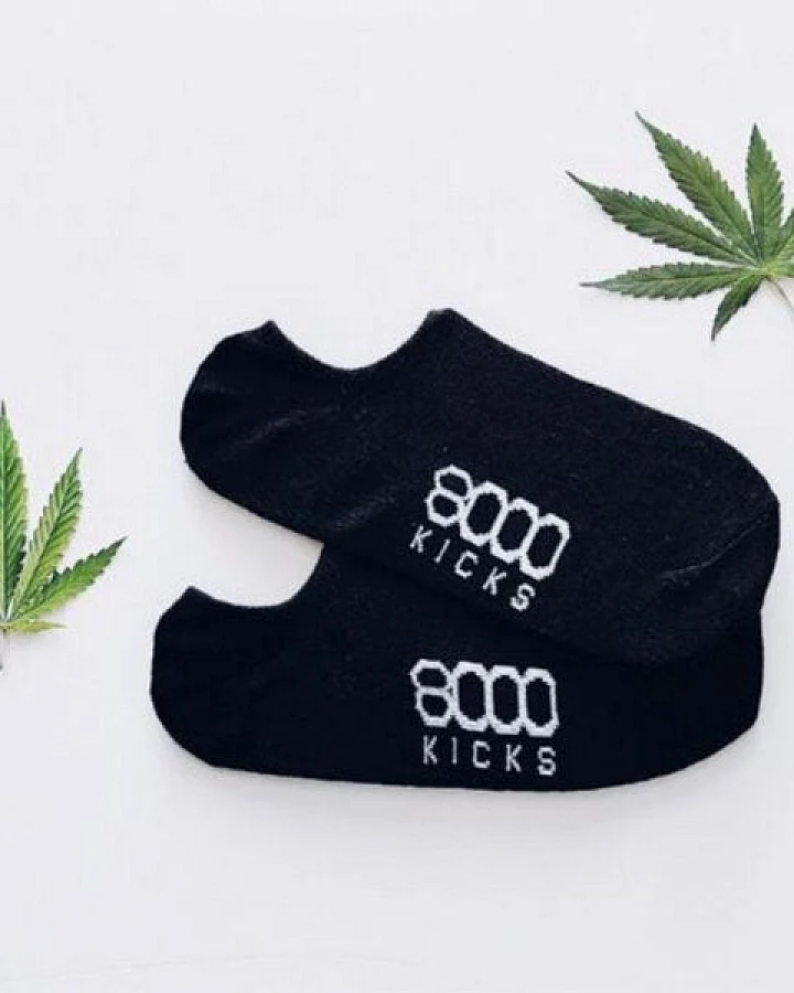 8000Kicks Schwarze Knöchelsocken
