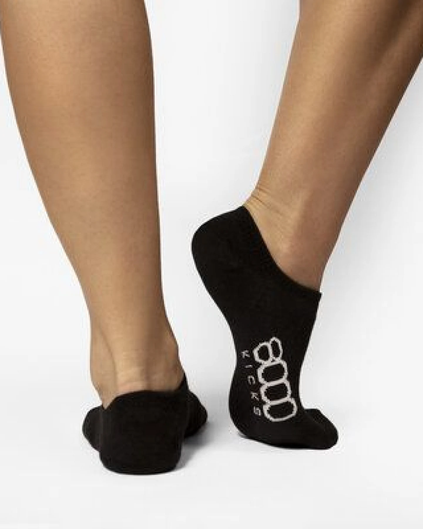 8000Kicks Schwarze Knöchelsocken – Ansicht 2