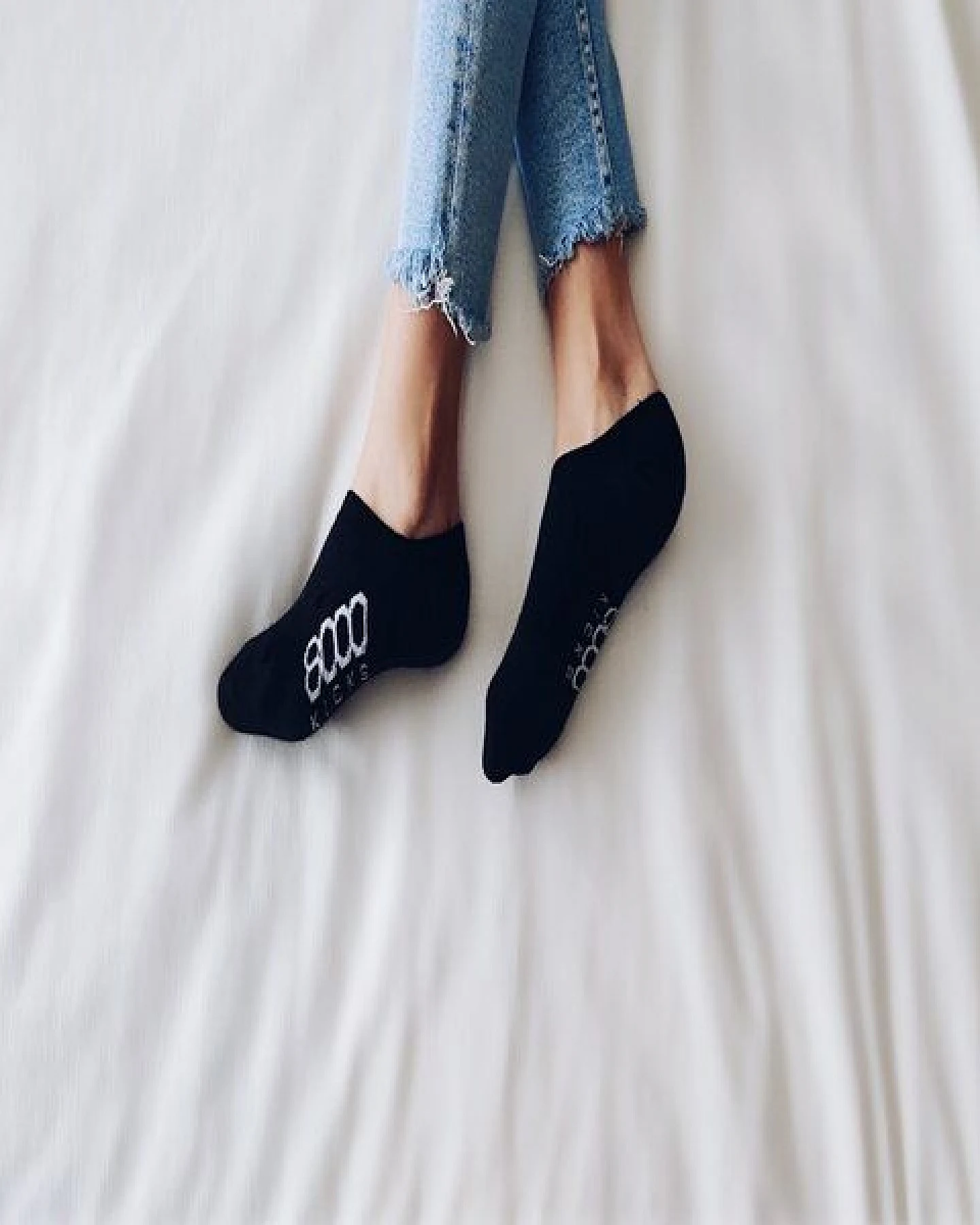 8000Kicks Schwarze Knöchelsocken – Ansicht 3