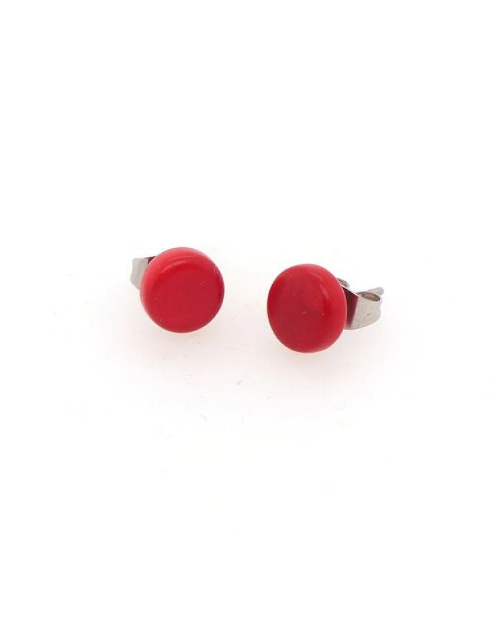 Mekhada Tagua Ohrstecker TOPI 8 mm