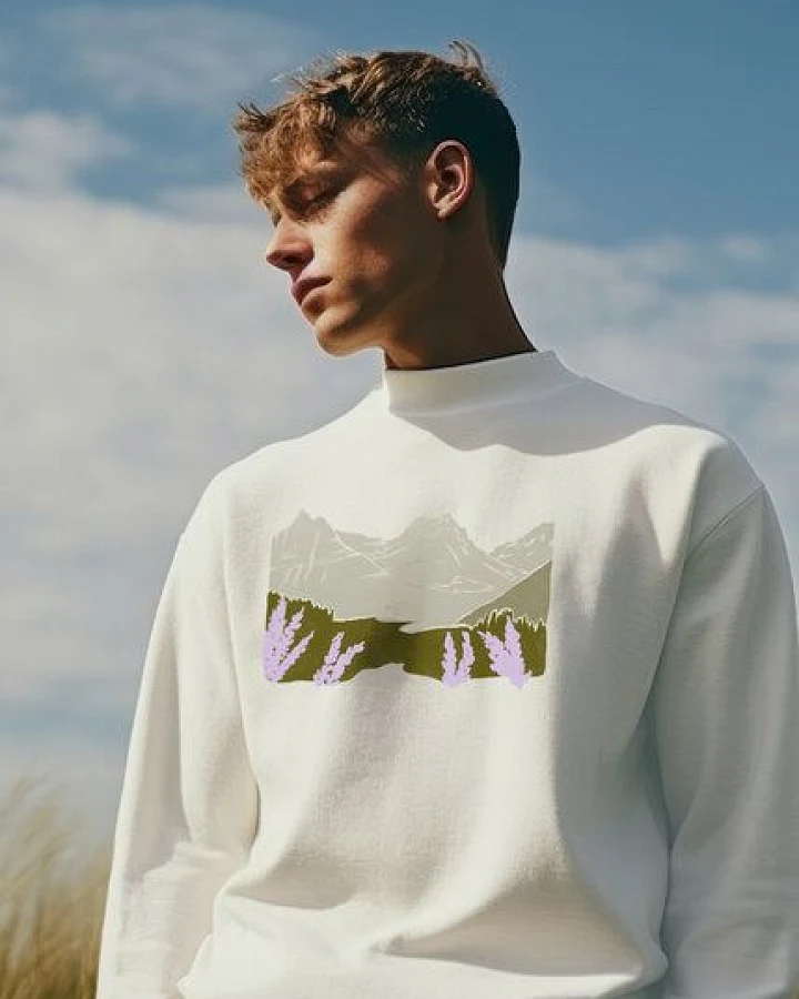 Kultgut NEW Recycling / Flauschiger Oversize Sweater / Glacier