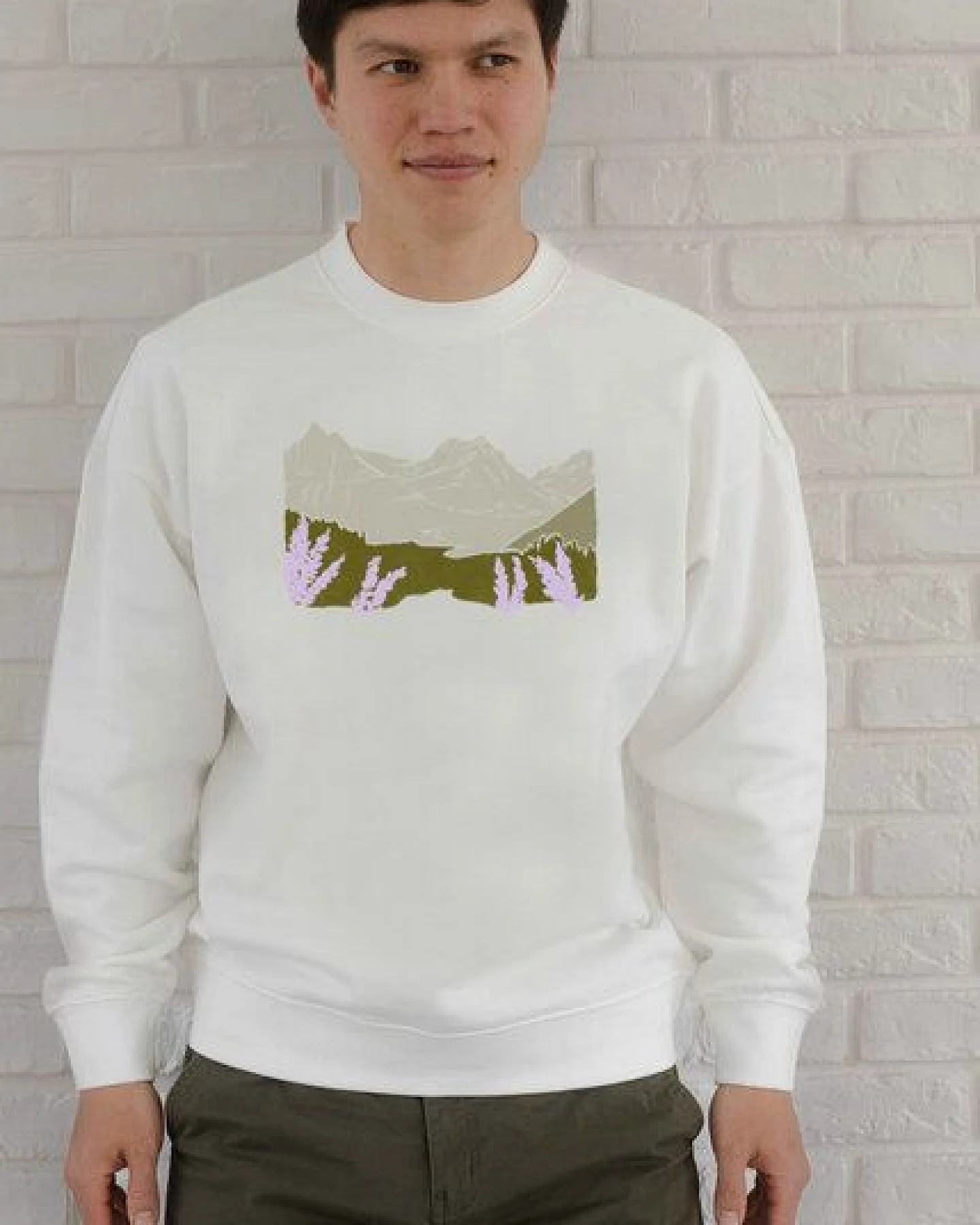 Kultgut NEW Recycling / Flauschiger Oversize Sweater / Glacier – Ansicht 4