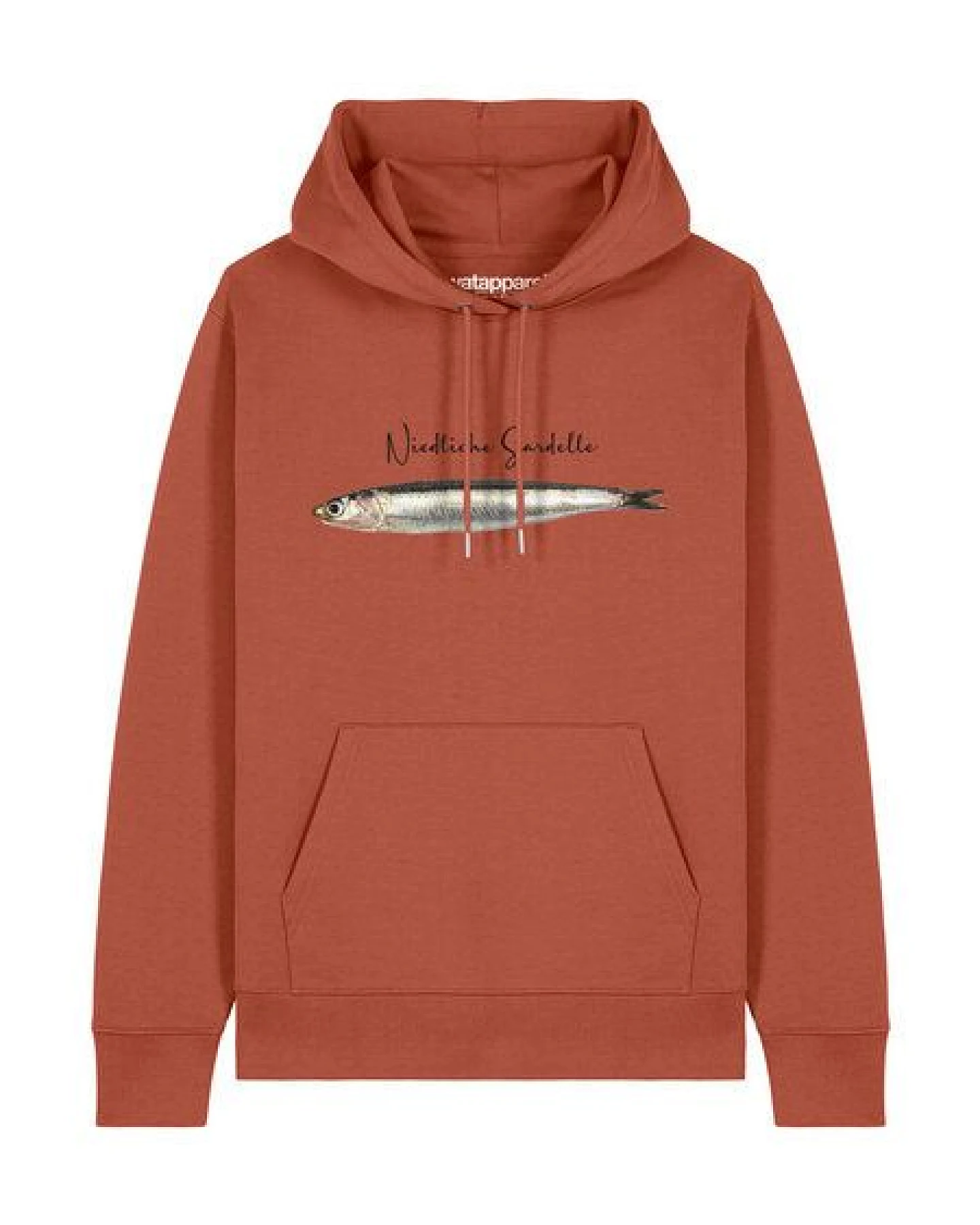 watapparel Hoodie Unisex Niedliche Sardelle – Ansicht 2