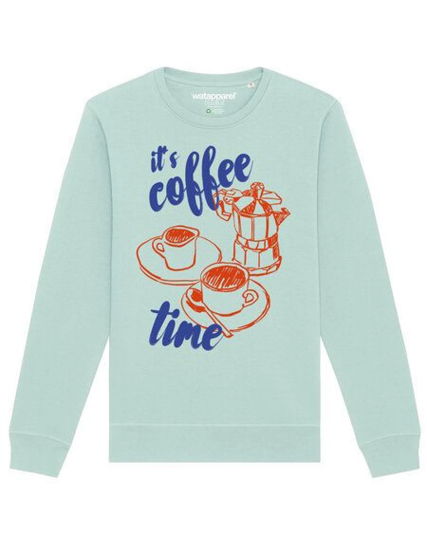 watapparel Sweatshirt Unisex Its coffee time – Ansicht 2