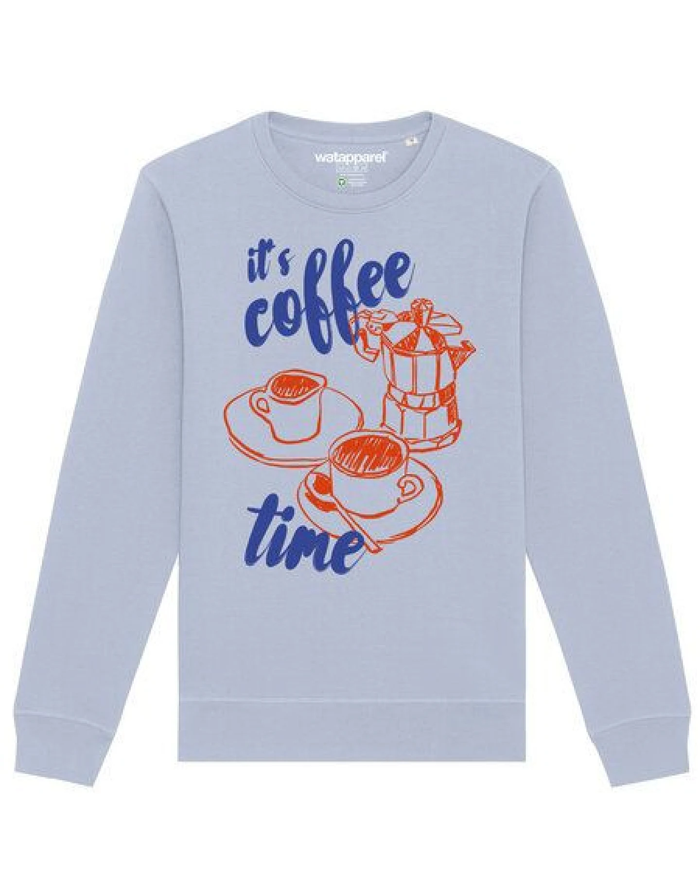 watapparel Sweatshirt Unisex Its coffee time – Ansicht 2