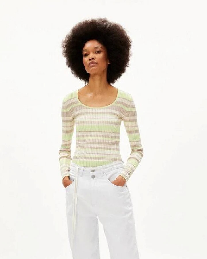 ARMEDANGELS Alaania - Crew - Multicolor aus Bio-Baumwolle