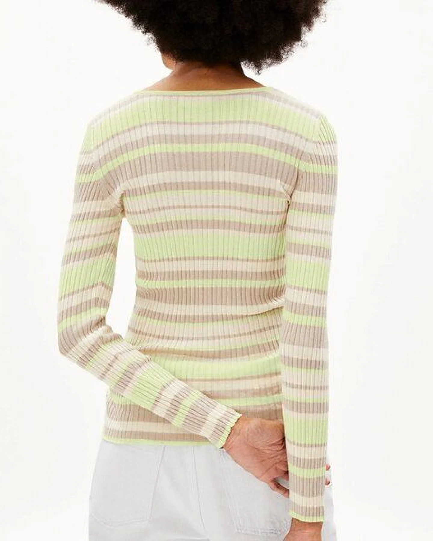 ARMEDANGELS Alaania - Crew - Multicolor aus Bio-Baumwolle – Ansicht 2