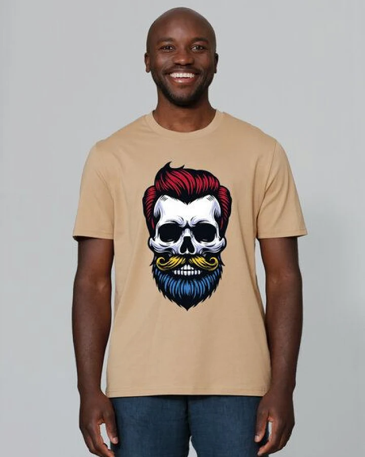 watapparel T-Shirt Unisex Hipster Skull