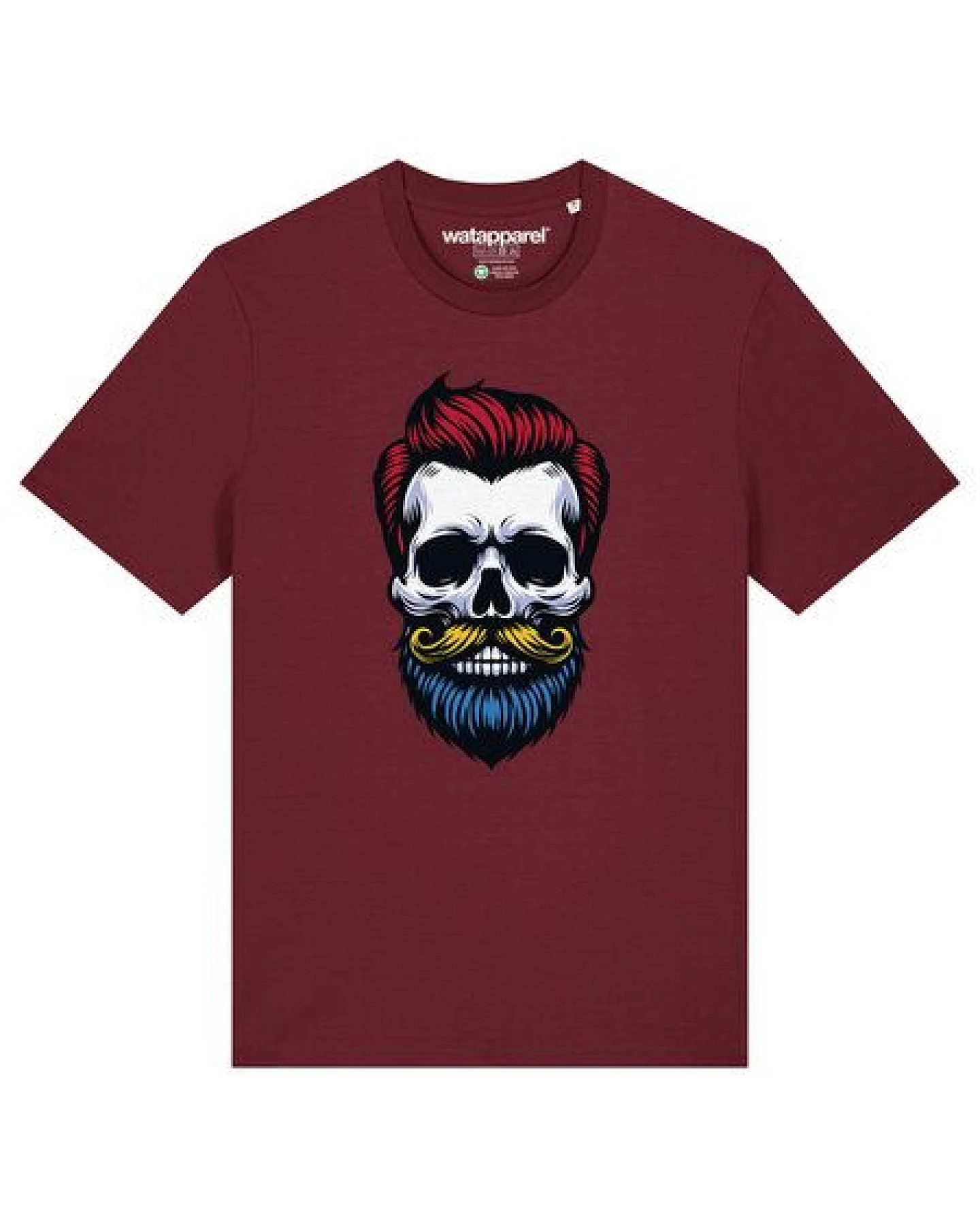 watapparel T-Shirt Unisex Hipster Skull – Ansicht 2