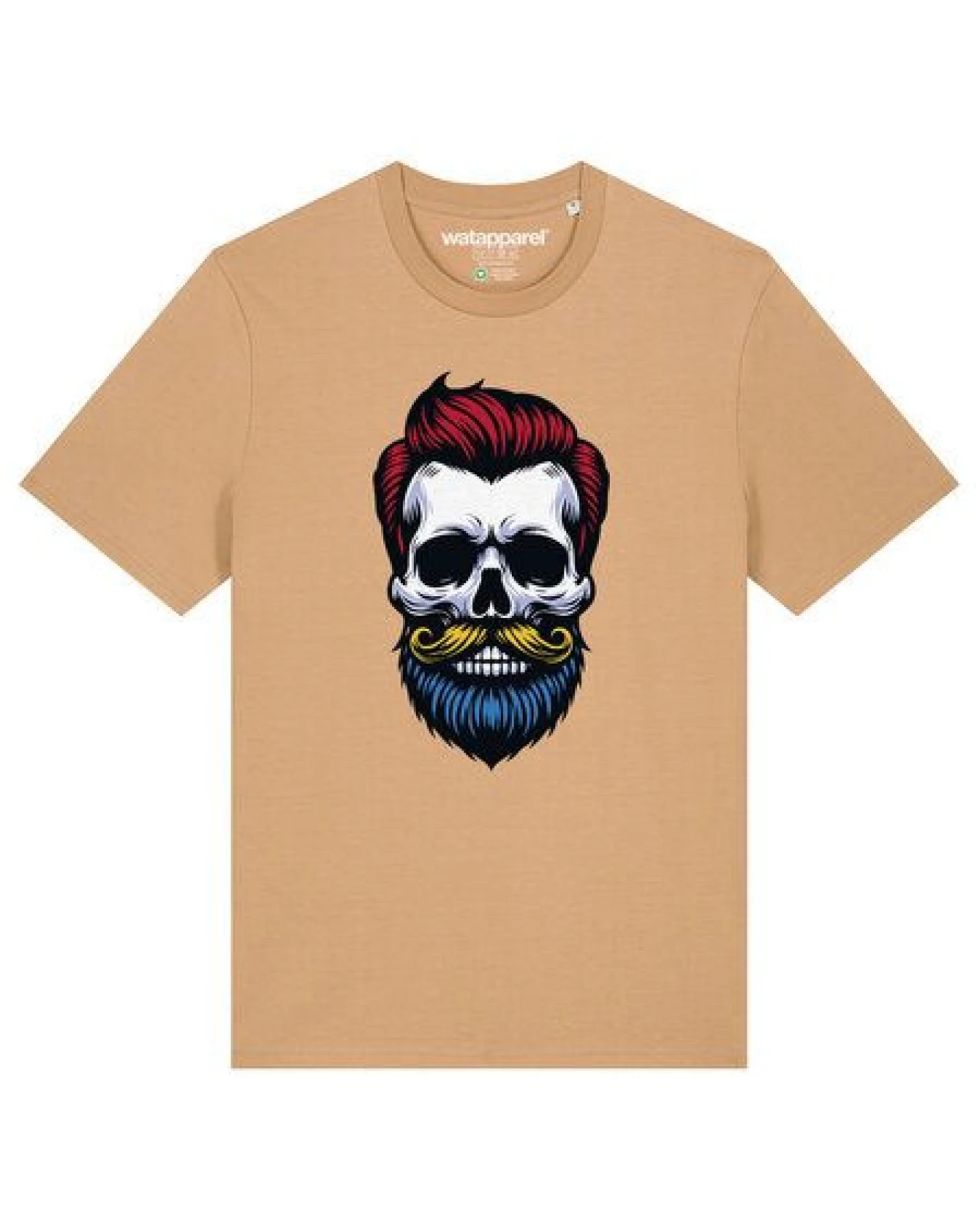 watapparel T-Shirt Unisex Hipster Skull – Ansicht 2