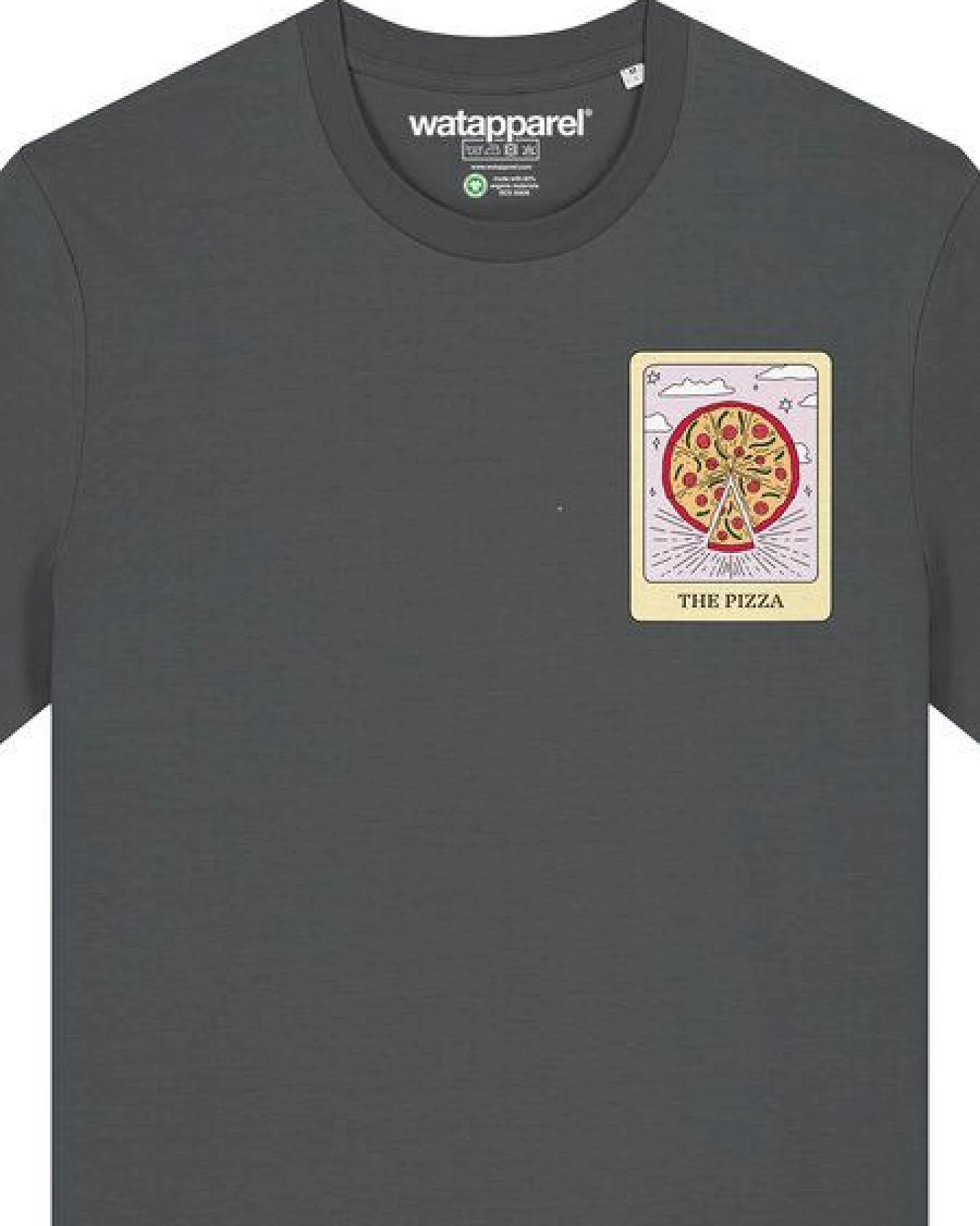watapparel T-Shirt Unisex Tarot The Pizza – Ansicht 3