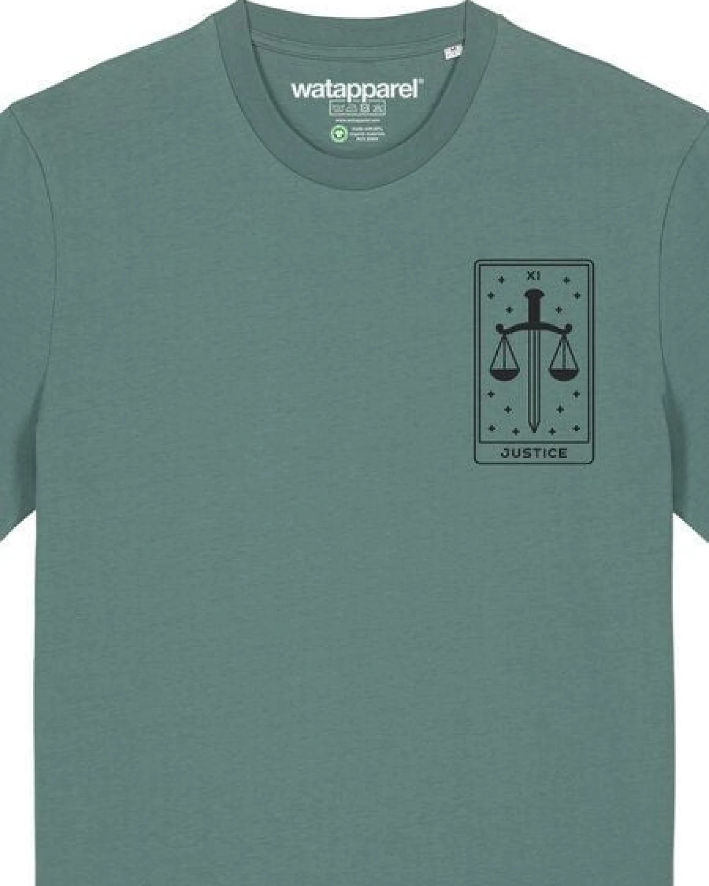 watapparel T-Shirt Unisex Tarot Justice – Ansicht 3