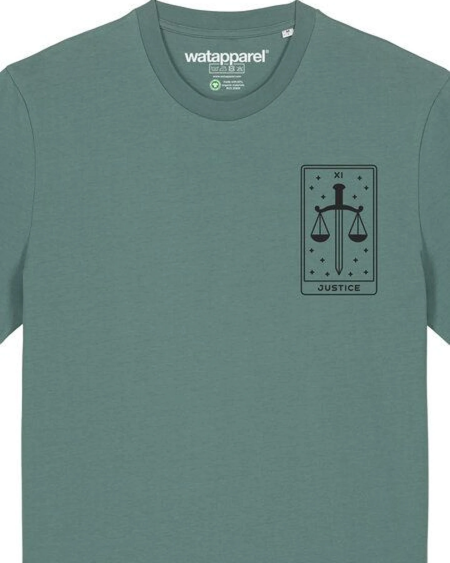 watapparel T-Shirt Unisex Tarot Justice – Ansicht 3