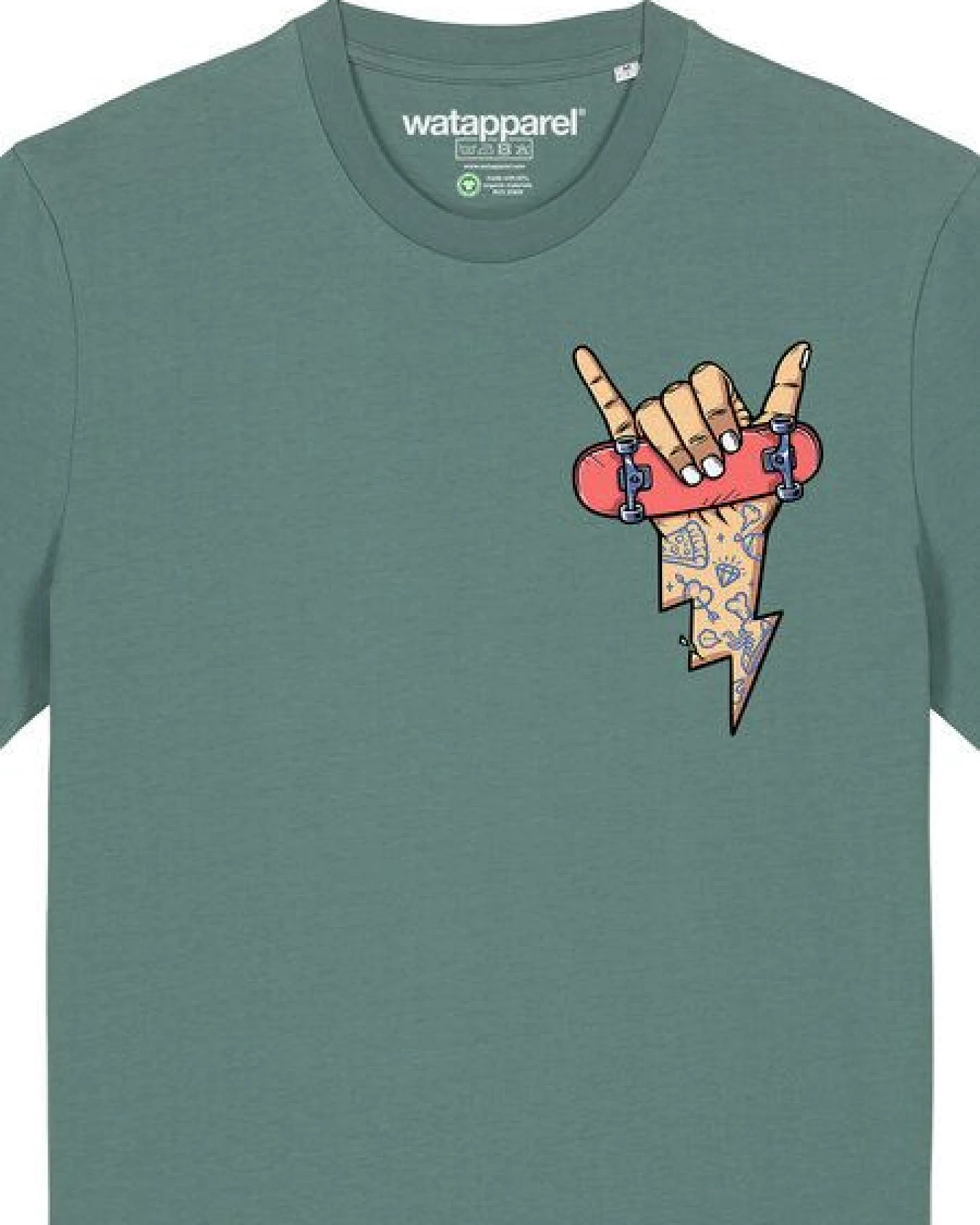 watapparel T-Shirt Unisex Skateboard – Ansicht 3