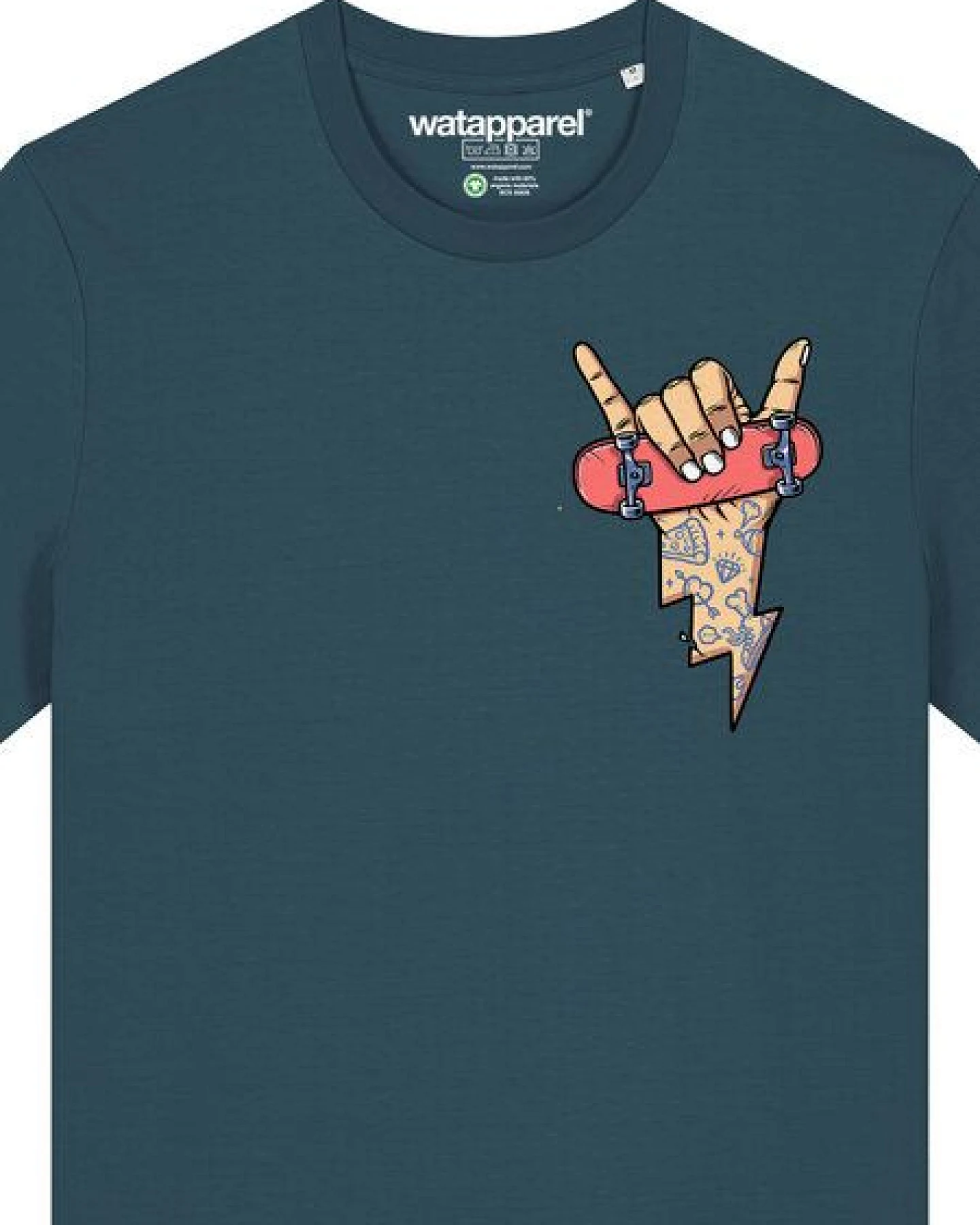 watapparel T-Shirt Unisex Skateboard – Ansicht 3