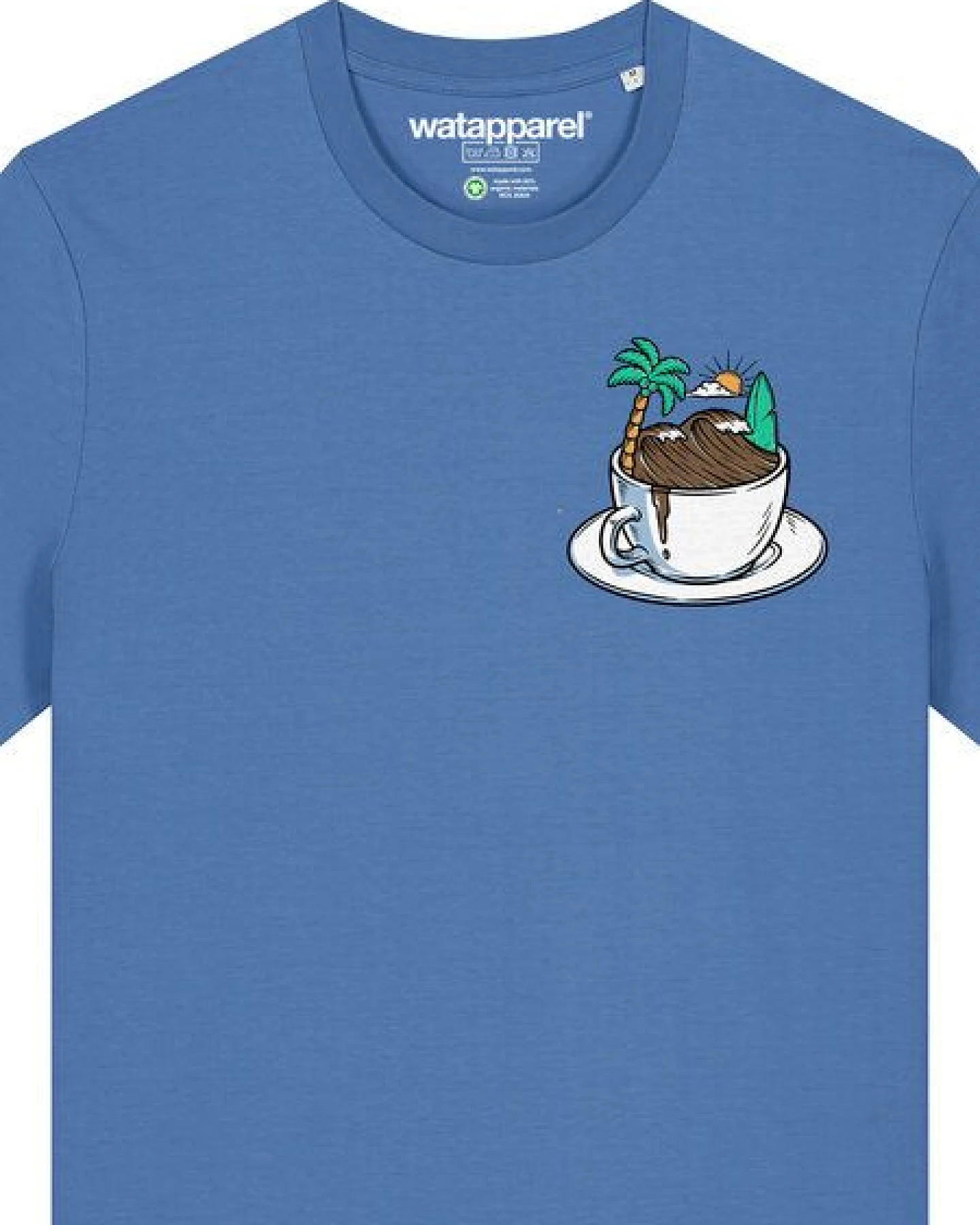 watapparel T-Shirt Unisex Coffee waves – Ansicht 3