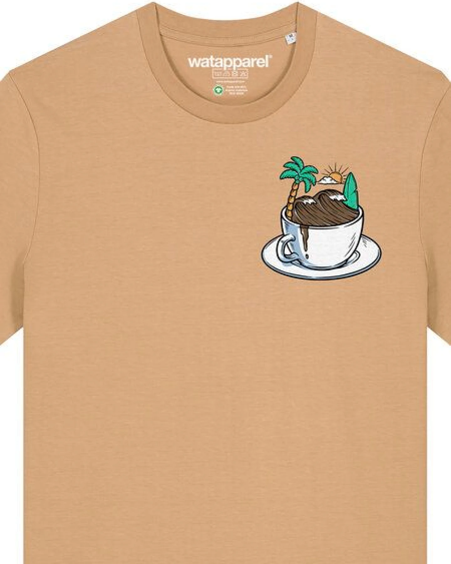 watapparel T-Shirt Unisex Coffee waves – Ansicht 3