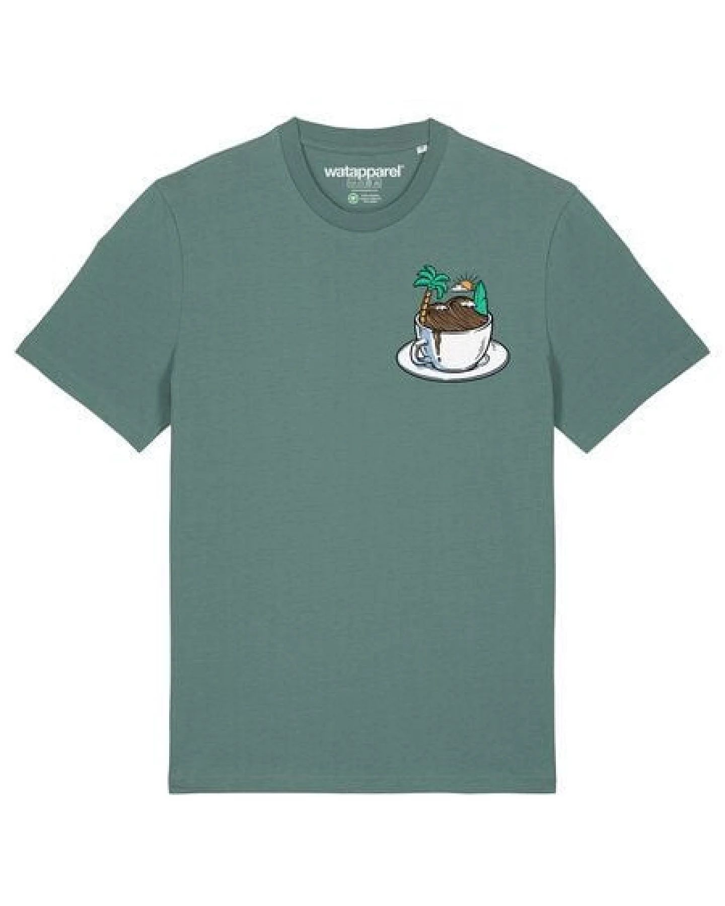 watapparel T-Shirt Unisex Coffee waves – Ansicht 2