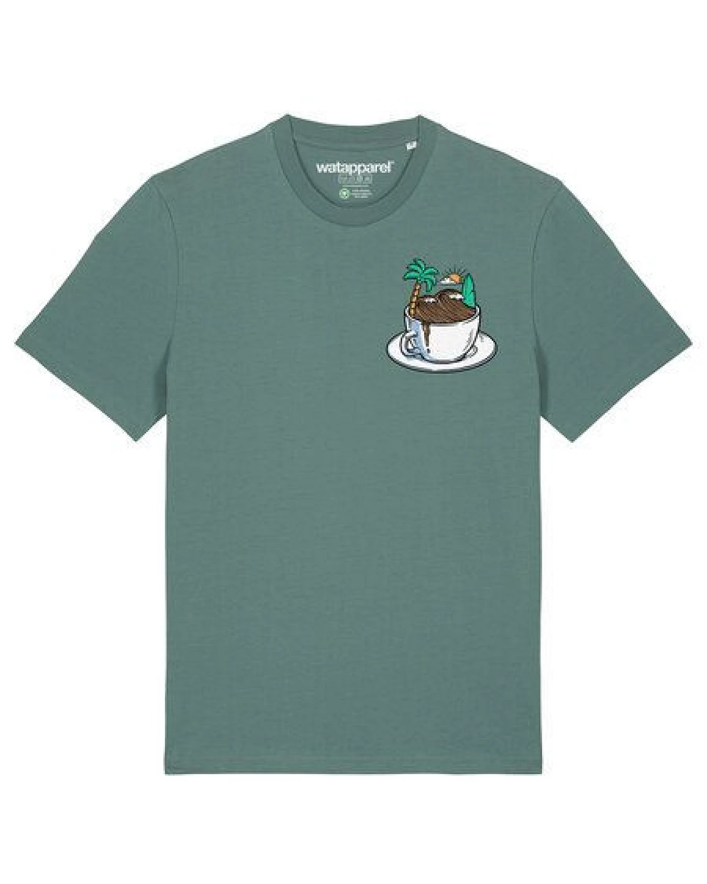 watapparel T-Shirt Unisex Coffee waves – Ansicht 2