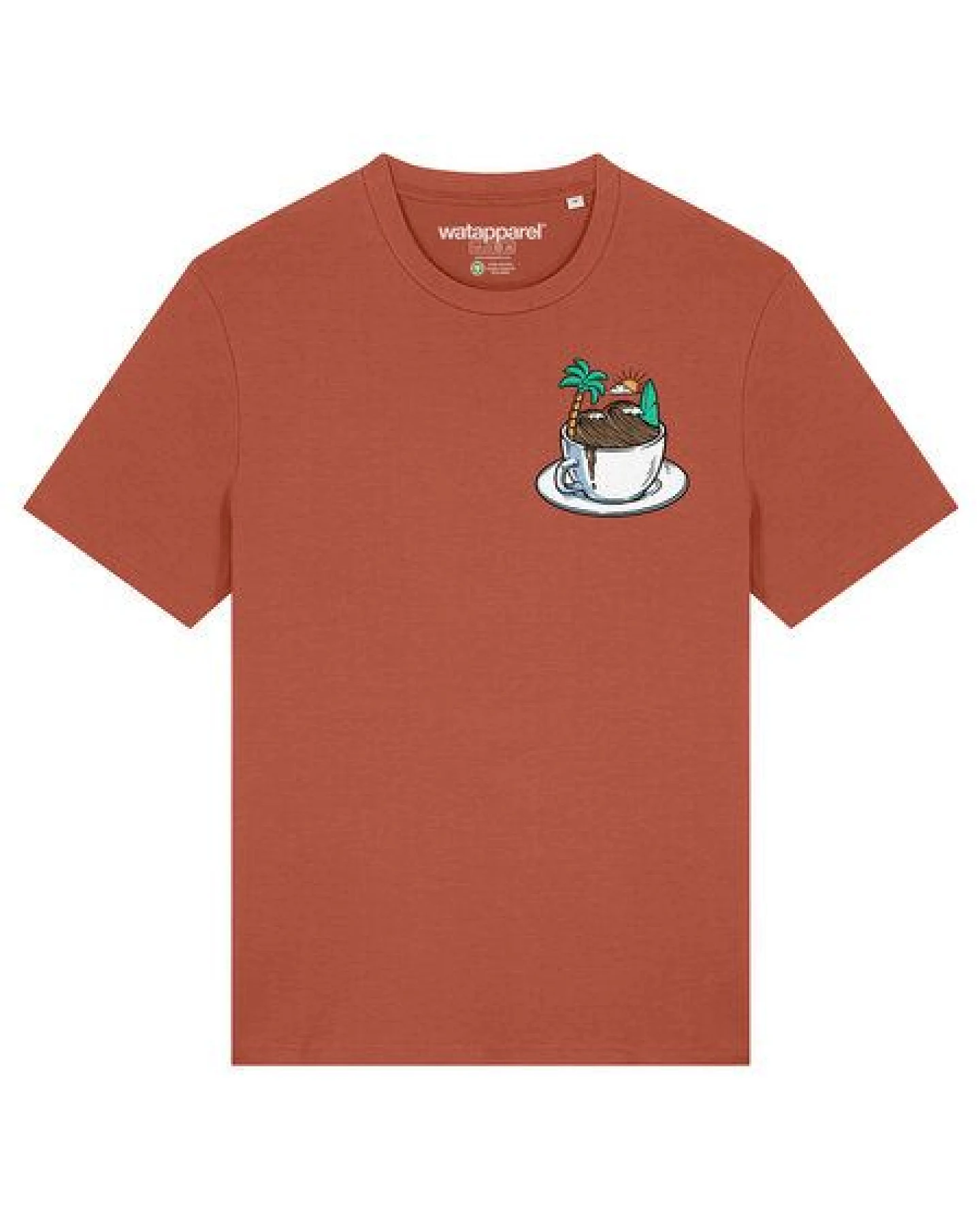 watapparel T-Shirt Unisex Coffee waves – Ansicht 2