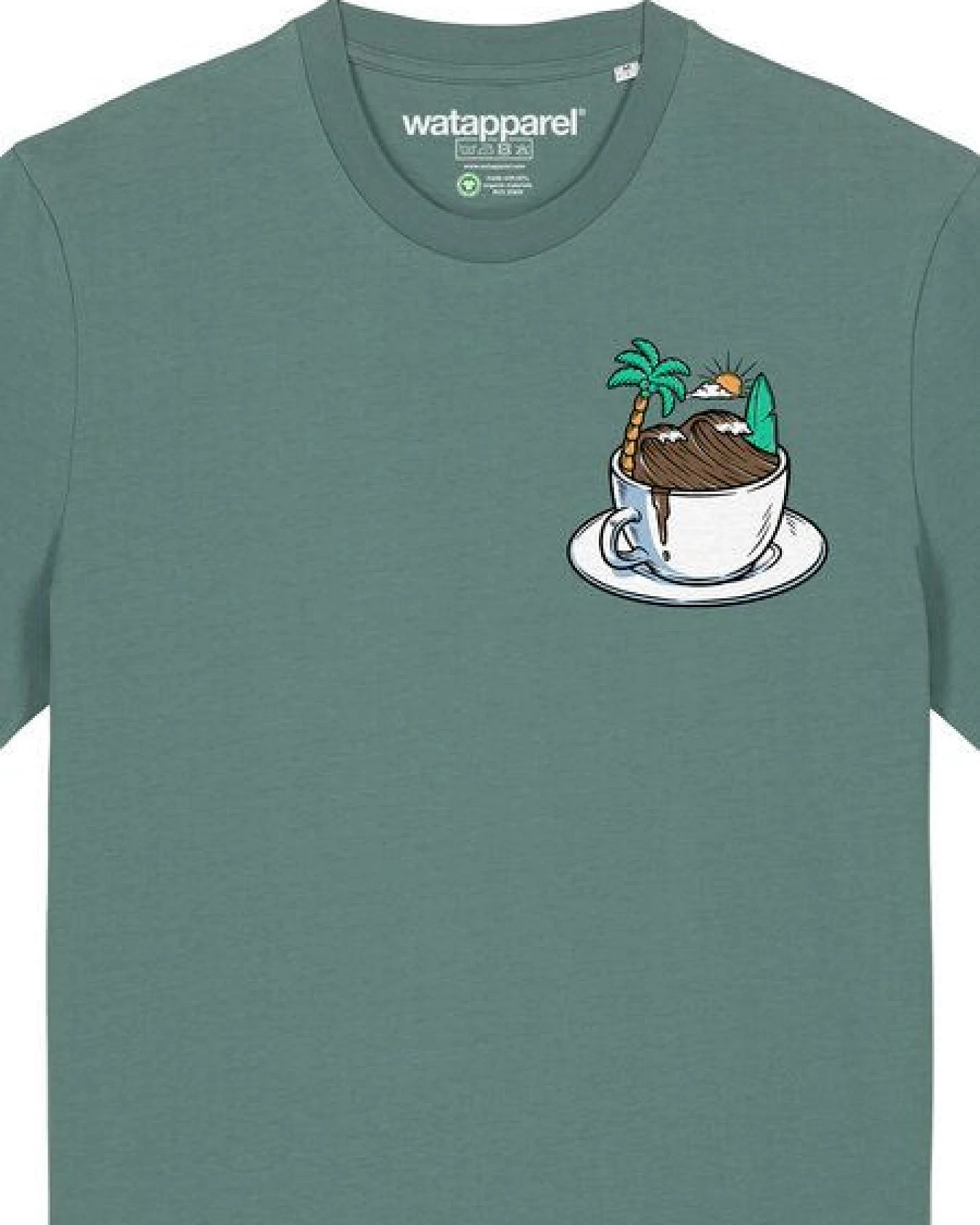watapparel T-Shirt Unisex Coffee waves – Ansicht 3