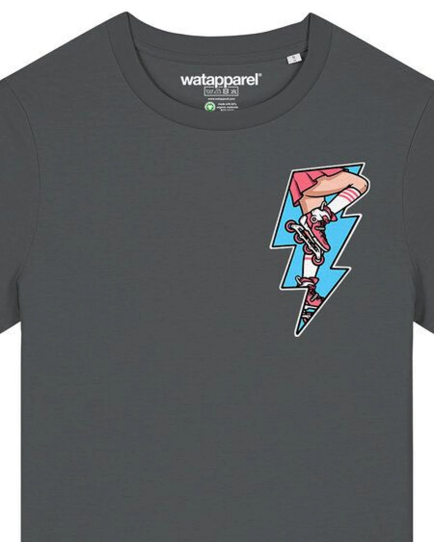 watapparel T-Shirt Frauen Rollerskates – Ansicht 3