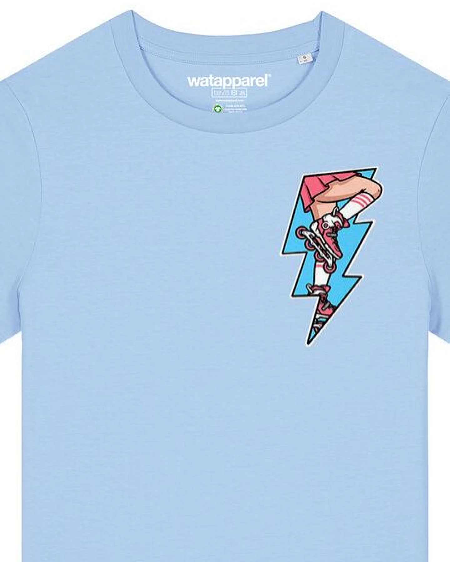 watapparel T-Shirt Frauen Rollerskates – Ansicht 3
