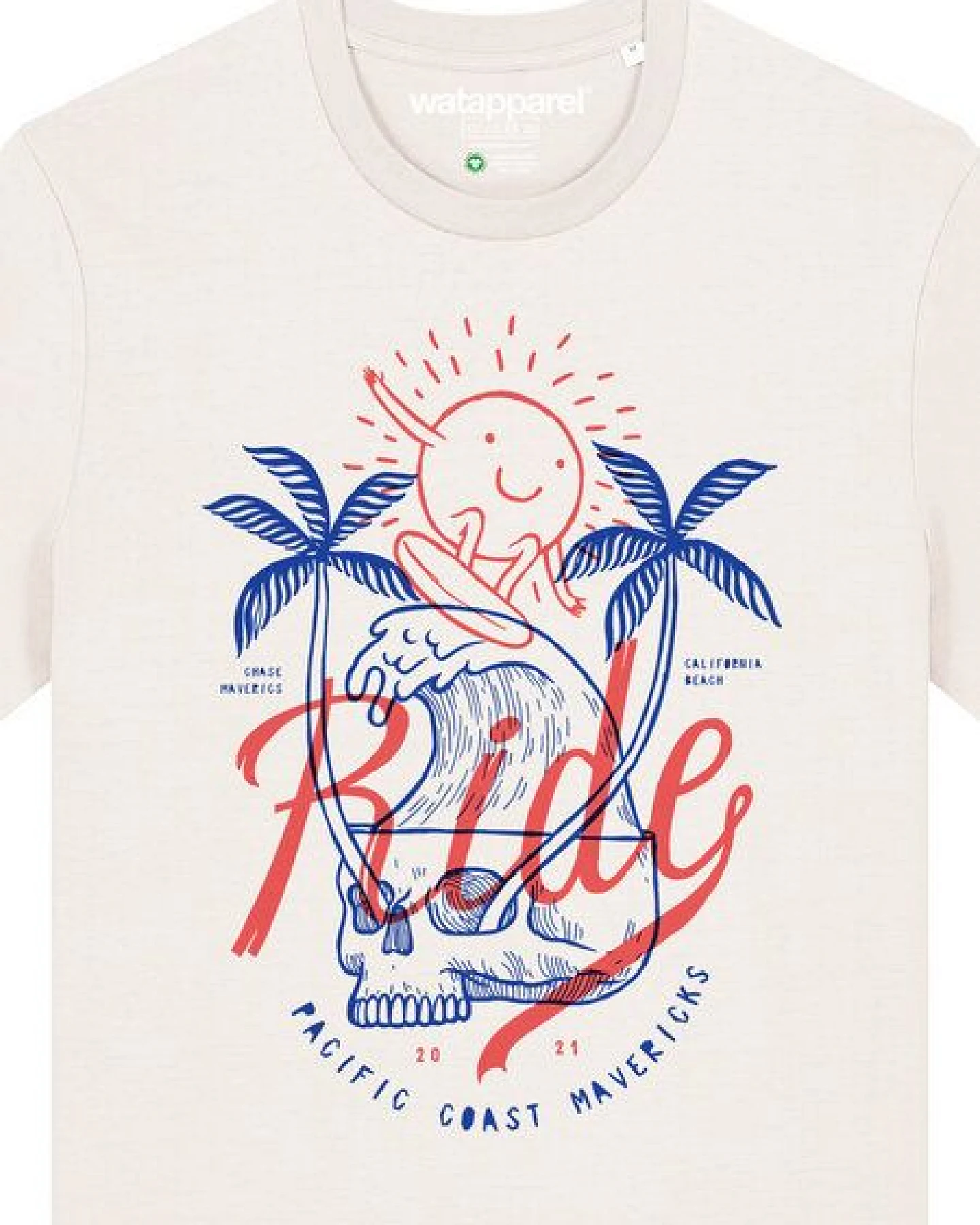 watapparel T-Shirt Unisex Ride the waves – Ansicht 3